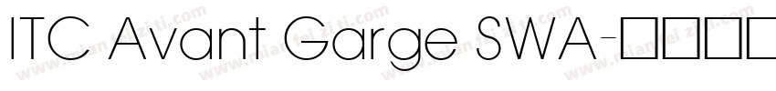 ITC Avant Garge SWA字体转换